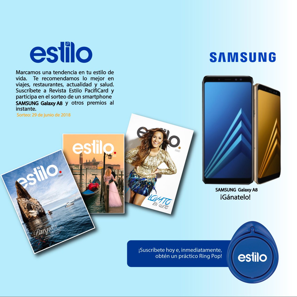 RevistaEstiloPC's tweet photo. Suscríbete y gana premios al instante.
comunícate al 3731500 extensión 40042, o escríbenos rcdomacc@pacifico.fin.ec https://t.co/IujKgfw5Qv
