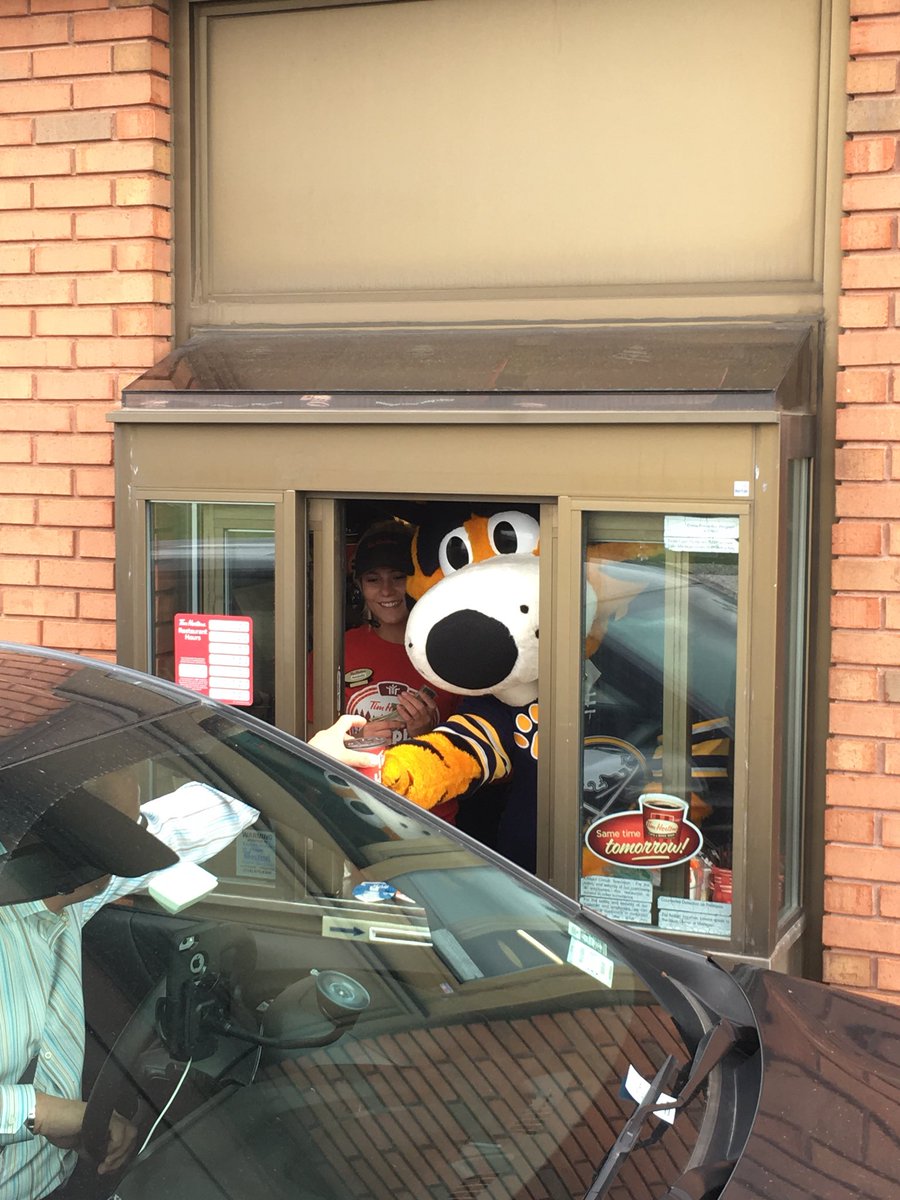 Sabretooth_NHL's tweet photo. It’s @TimHortonsUS Camp Day! Grab a hot or iced cup of coffee today to help send kids to camp. 😸 https://t.co/gKDH00wzh2