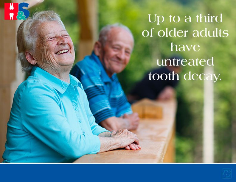 As we age, tooth decay can become more common. Don't let your regular checkups slip!