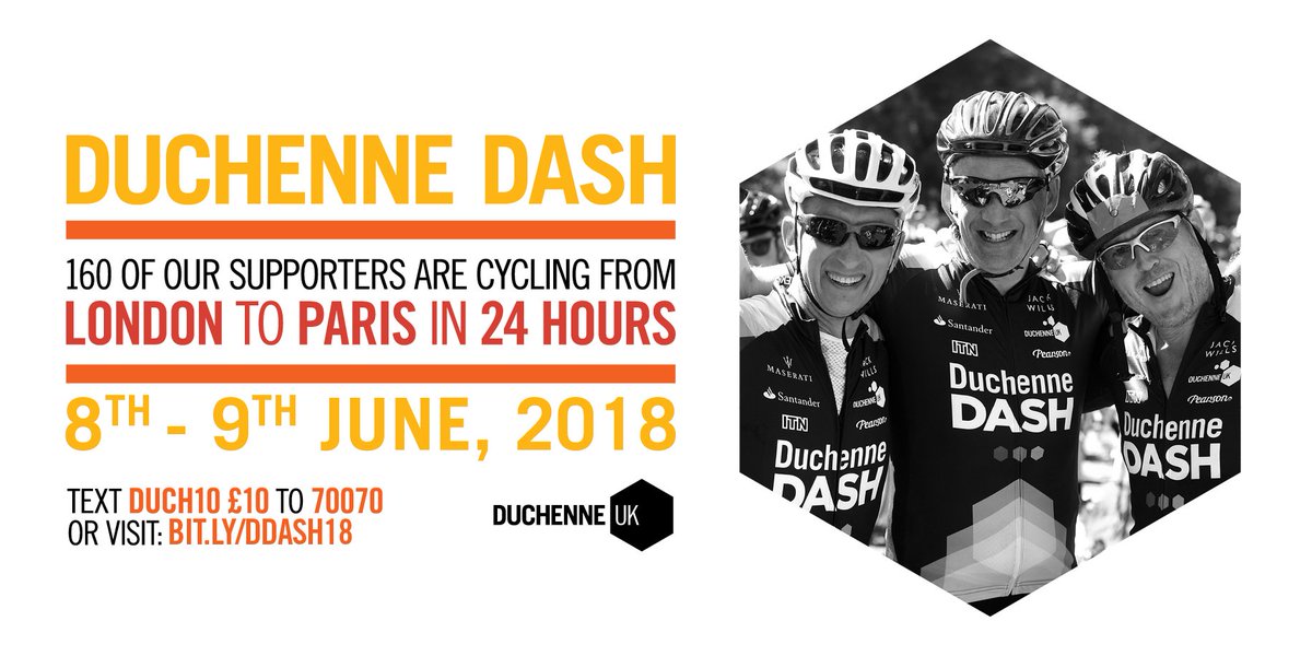 DuchenneUK's tweet photo. TWO DAYS TO GO UNTIL THE 6TH #DUCHENNEDASH!

DONATE HERE: https://t.co/nVAb2pvWkG https://t.co/0J00w7eyMw