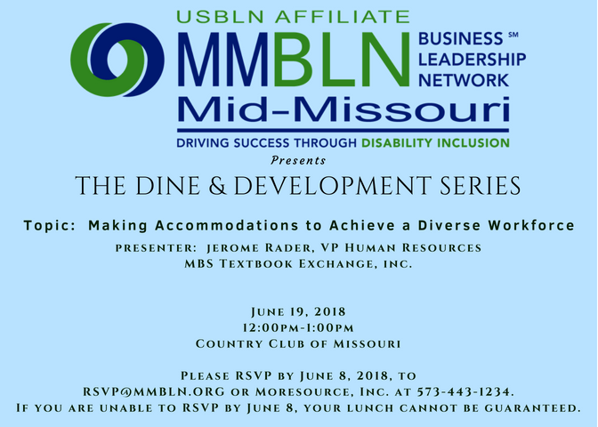 Moresource's tweet photo. We would be honored to have you join us for our next “Dine and Development” series event. Our guest speaker will be Jerome Rader from @MBSTextbook. 

June 19th — 12p-1p at @TheCoMoClub.

This will be a great event you won't want to miss! https://t.co/uIhHm6WUxi