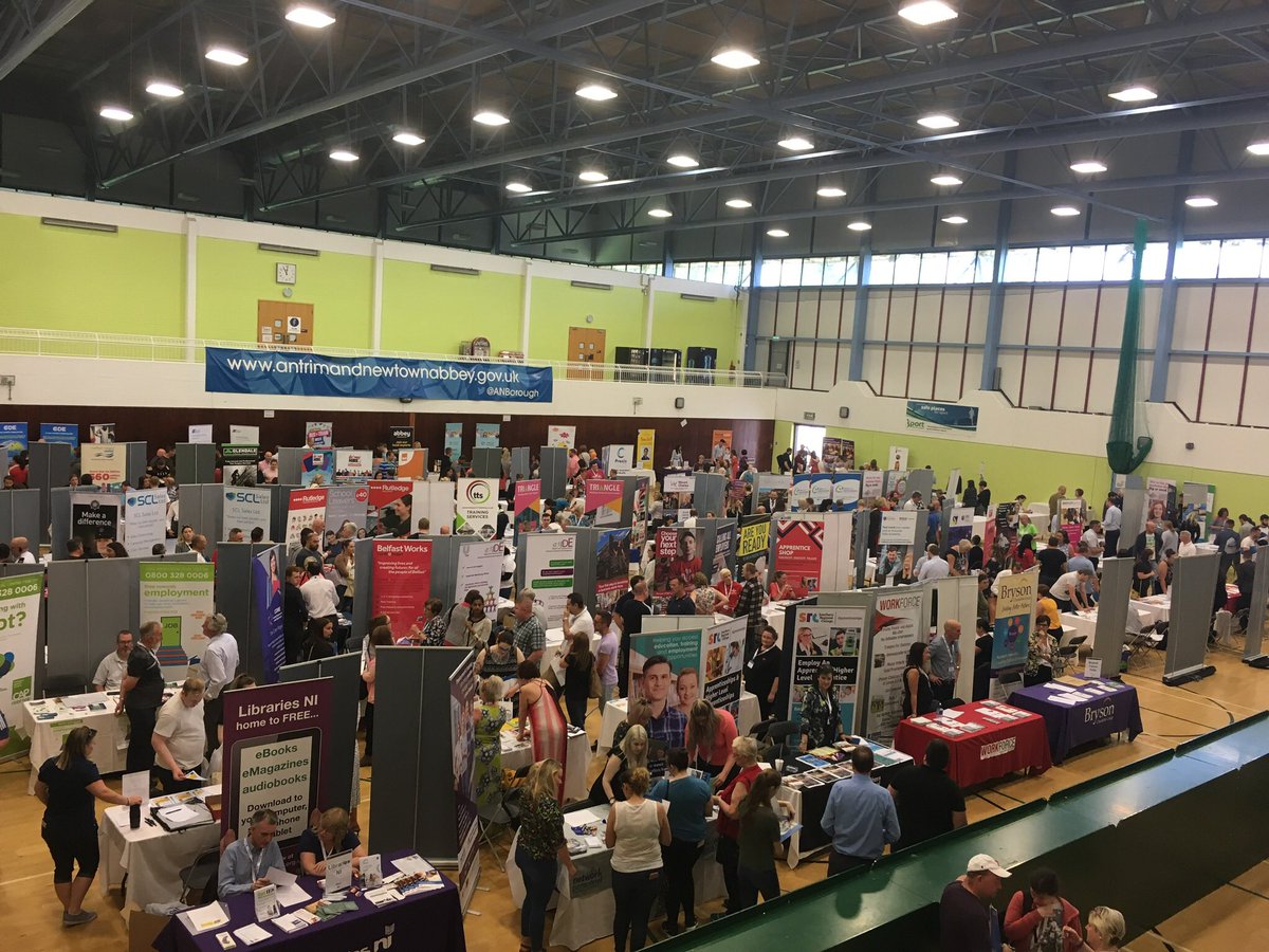 ANBorough's tweet photo. Heading to the Jobs Fair at Valley Leisure Centre. Weβve got parking at V36, entrance opp KFC if Valley car park is busy. #ANjobs @CommunitiesNI @goQradio https://t.co/gWeeHDFwJz