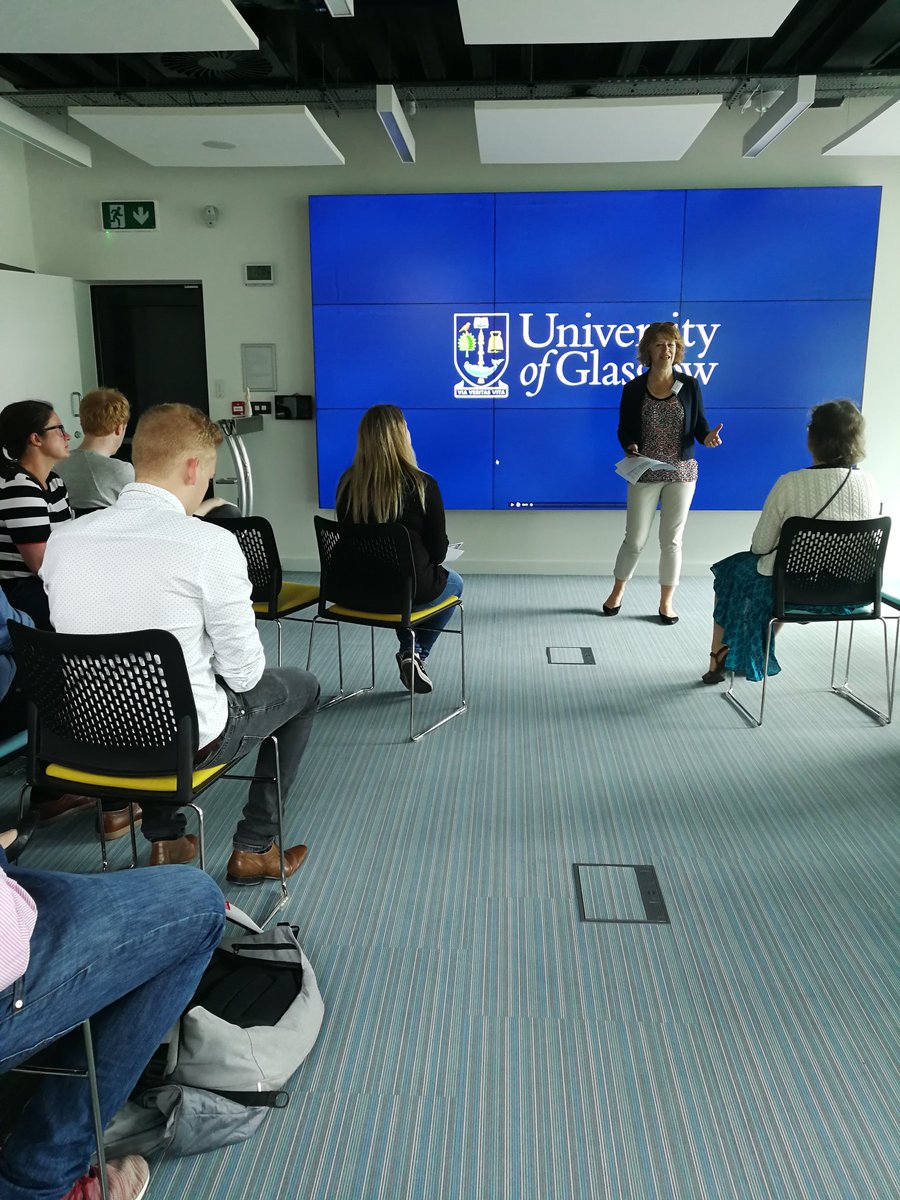 UoEEduInc's tweet photo. Next up is the impressive Digital Humanities Building, a space set up this year with the latest technologies to keep up with 21st century approach to learning. @sueprince currently showing a video giving an insight into @UofGlasgow's innovative learning spaces #ExeterSpaceWalk https://t.co/wnInK0AQg8