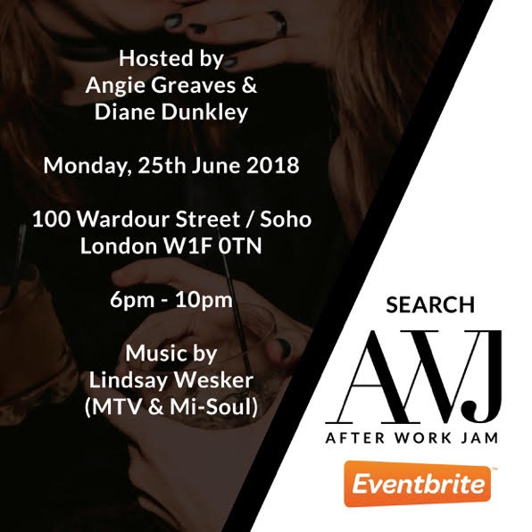 AngieGreaves's tweet photo. The 1st After Work Jam was FABULOUS so don't miss the next one! Tickets are available now on Eventbrite https://t.co/1WmoJINtFY . . . #AfterWorkJam #100WardourStreet https://t.co/RCmKYks9xS