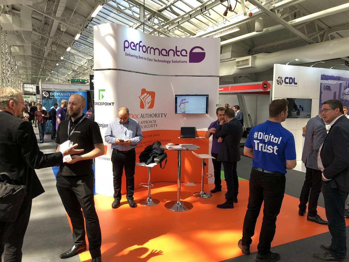 DocAuthority's tweet photo. The sun ☀️ is shining on stand R50 #InfoSec18 as #DocAuthority team demo #AI powered Data Classification. https://t.co/Ciduebwv0k