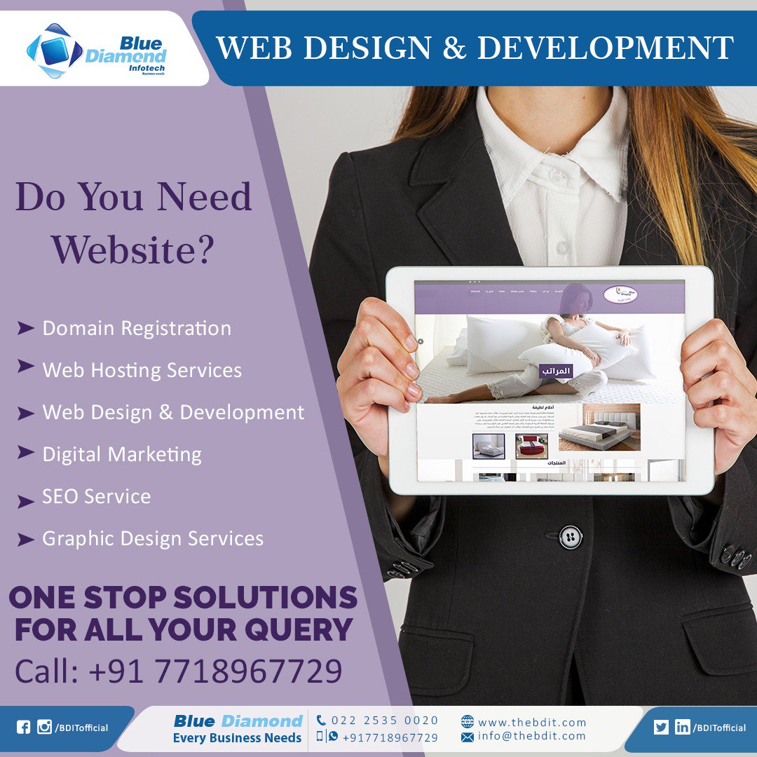 TheBDIT's tweet image. #Web_Desing_And_Development
Do You Need Website?
#Domain_Registration
#Web_Hosting_Service
#WebDesing_AND_Development
#Digital_Marketing
#SEO_Service
#Graphic_Design_Services
One Stop Solutions For All Query 
Call:+917718967729
#Web Development
#Communication
#Blue_Daimond 
#IIT