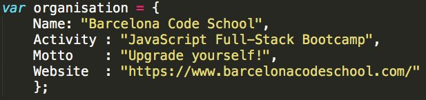 BCNcodeschool's tweet photo. We're completely objective here at BCS! Moving on to objects today and we thought it would be a great way to get to know out community. Introduce yourself below in an object! #javascript #fullstack #mern #reactjs #nodejs #reactnative #bcncoding #mongodb #upgradeyourself #bcs https://t.co/wIen8p3y7C