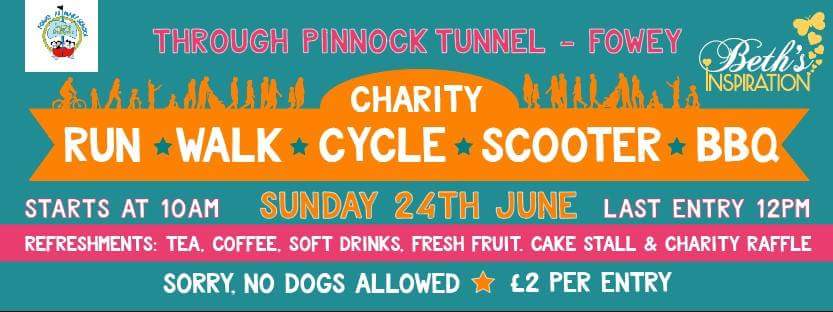 BethInspiredUs's tweet photo. Date for your diarys guys this is always a cracker! #pinnocktunnel #fowey joining force with @FoweyPrimary 🚴🏃🚶💕 https://t.co/irpmhzDKD3