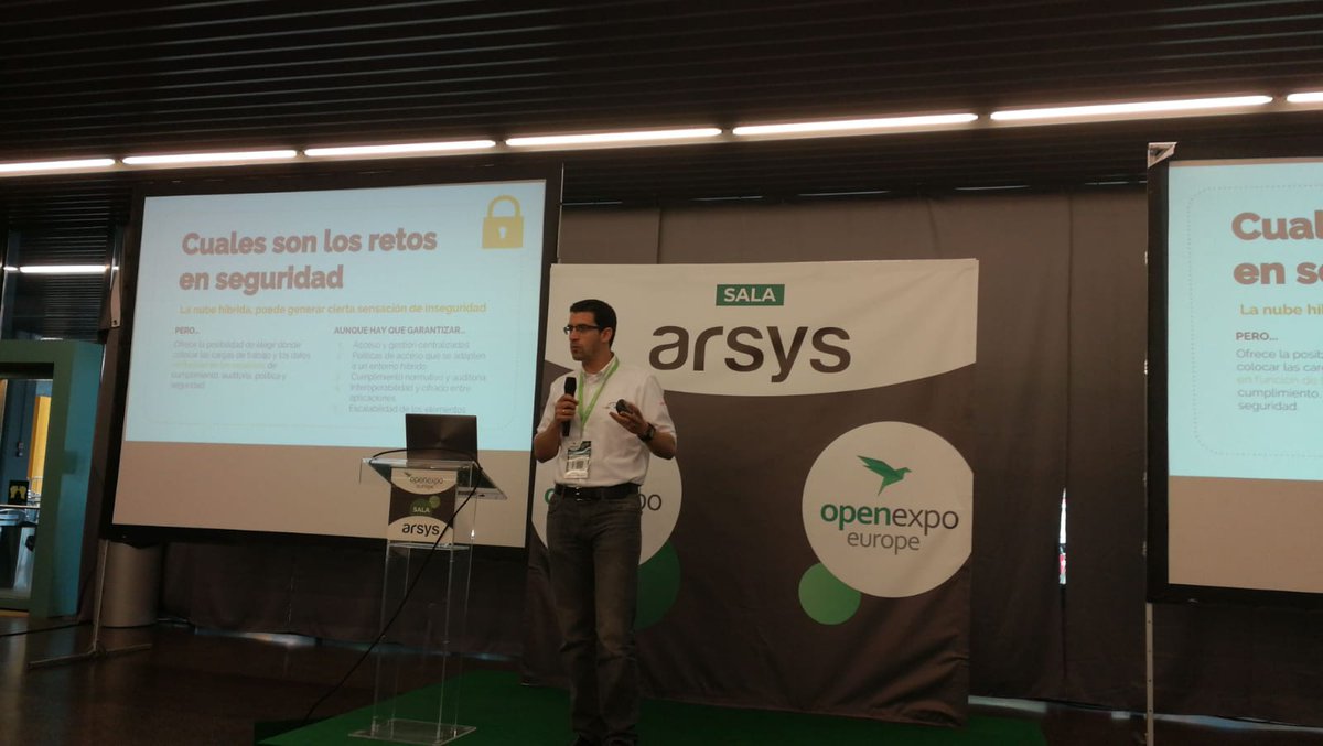 WhiteBear_WBSgo's tweet photo. Nuestro CCO @mtindominguez  y  @josedesoto el CTO de @smartlogincloud 👏  hablando de seguridad en la nube en @OpenExpoEurope 

#OpenExpo18 #Seguridad #ciberseguridad https://t.co/Es1MA1AAiH
