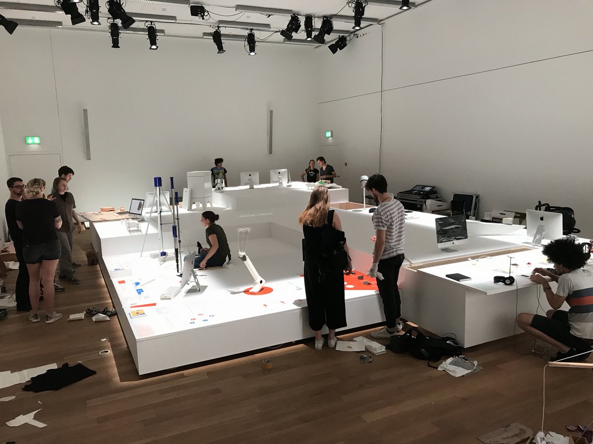 romanjurt's tweet photo. some last minute tweeks and the industrialdesign exhibit is ready for tomorrows vernissage @zhdk #diplomausstellung! yay! #ToniAreal https://t.co/OaBhMapRhW