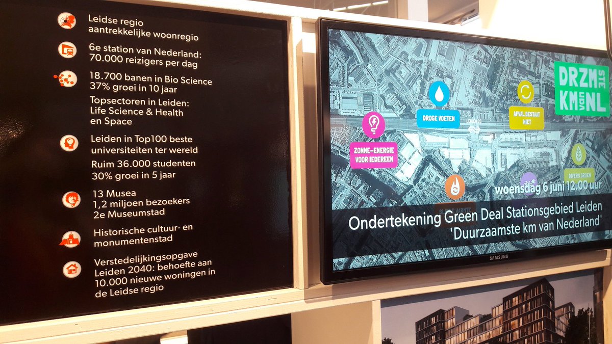 C_Gerritsma's tweet photo. Green Deal Duurzaamste km Stationsgebied Leiden getekend op #PROVADA2018 met ruim 20 partners. @leidengaatgoed
@GemeenteLeiden 
https://t.co/BHOf4muF9T https://t.co/fx0GtXyx6i