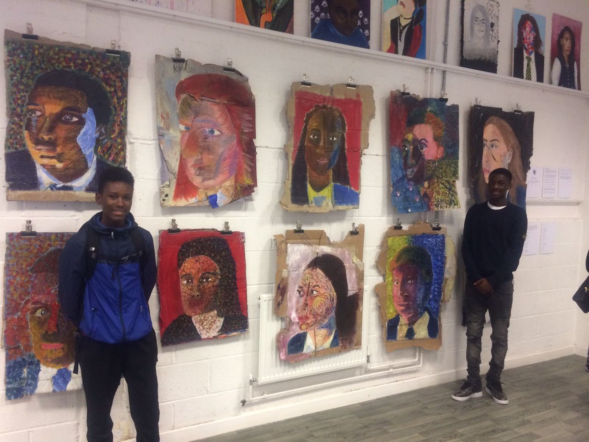 FBSchoolE17's tweet image. We were very excited to be part of the amazing Gnome House exhibition. Ten of our pupils showcased alongside those of international artists and other schools. Well done to those students who came along to the exhibition and represented the school with such maturity