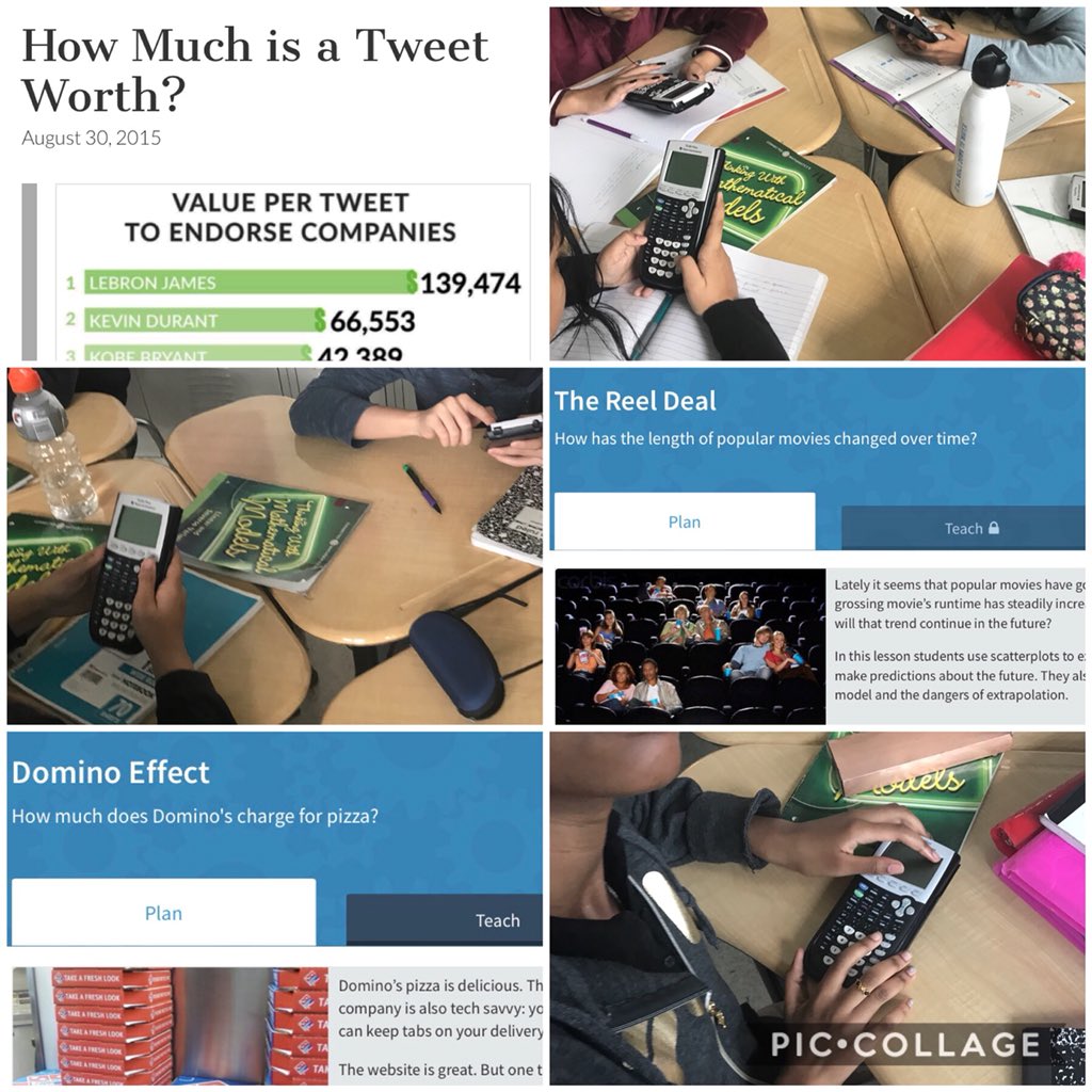 ampacura's tweet photo. Here are just some of the inquiry questions my 7th graders have investigated this week using their graphing calculators & real-world data from @Yummymath and @Mathalicious #teach180 #mtbos #iteachmath #msmathchat #yummymath #mathalicious #twitter https://t.co/bDUtgMJk1j