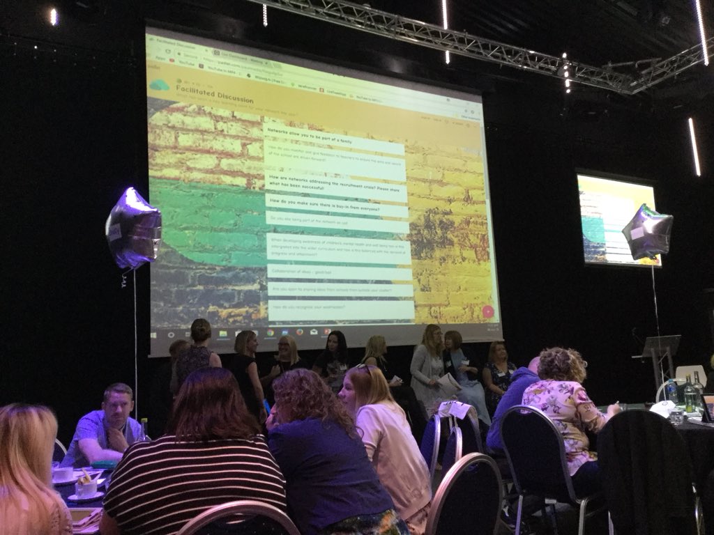 tinyurl.com/shaping18 getting the ball rolling with some great questions and sharing good practice #shapingfutures18