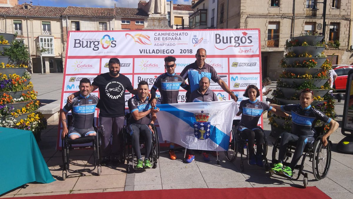 working_wheels's tweet photo. Un orgullo representar a Galicia en el Campeonato de España de ciclismo adaptado! Equipazo! Dedicado a nuestro compañero Miguel Ángel. Siempre estarás con nosotros! https://t.co/OyRk9yDufi