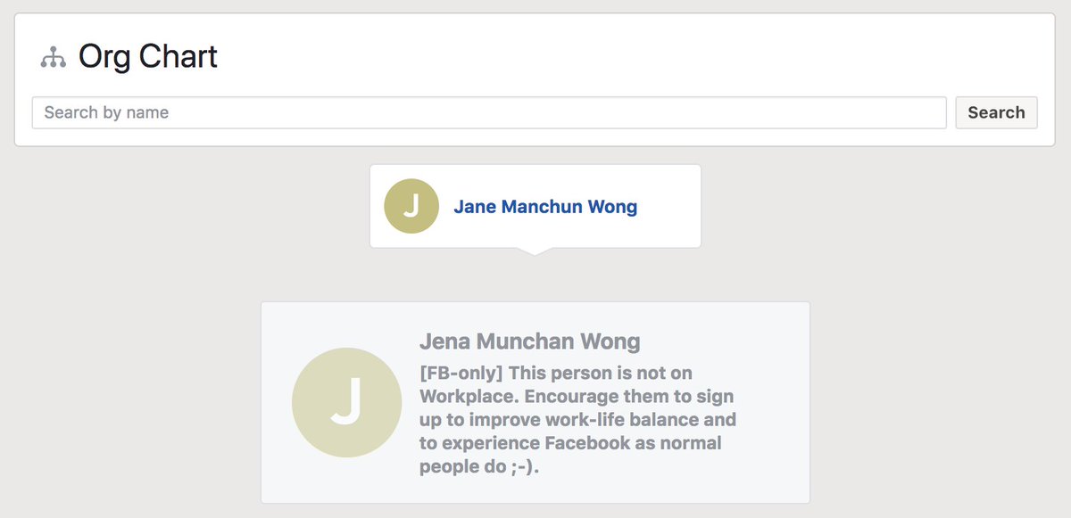 Facebook Workplace Org Chart
