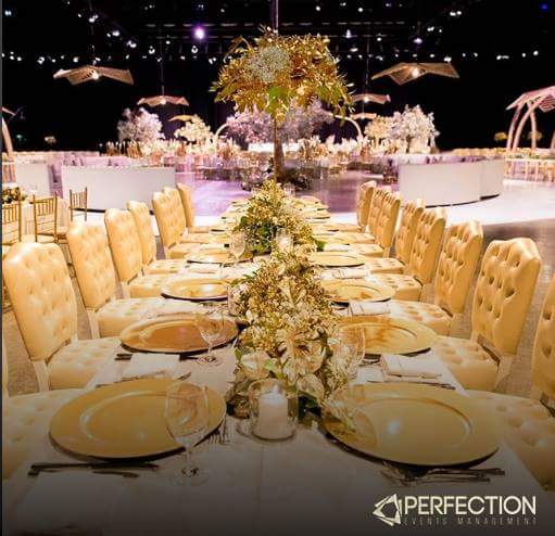 Perfectionae's tweet photo. Arena Ballroom - Golden Lighting Setup in Collaboration with The H Concepts &amp; Events #myperfection #perfectionme https://t.co/R5WYAeIdmp