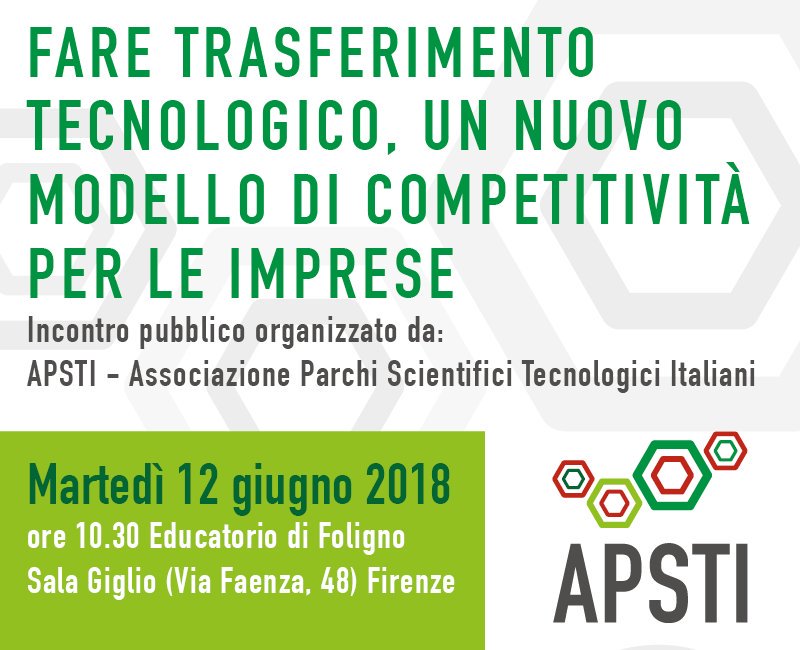 PoloNavacchio's tweet photo. #SaveTheDate #eventi #APSTI
Sostenere lo sviluppo attraverso l’ #innovazione e il #trasferimentotecnologico. Martedì 12 giugno, a #Firenze l’incontro di @Apsti Associazione Parchi Scientifici e Tecnologici Italiani
Info e programma https://t.co/kqHw5F7vpd https://t.co/3NqYD6zvBJ