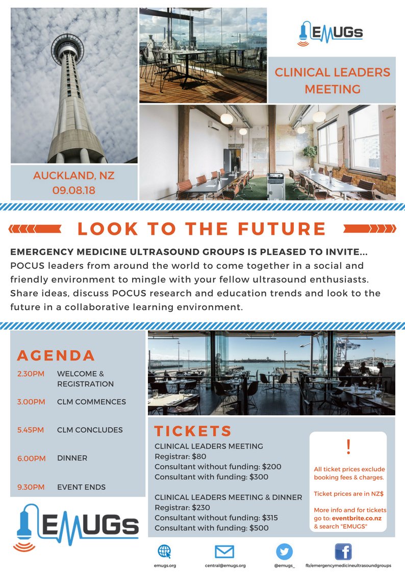 EMUGs_'s tweet image. Look to the Future - Tickets now on sale for EMUGs Australasian Clinical Leaders Meeting &amp;amp; Dinner. eventbrite.co.nz/e/emugs-clinic…