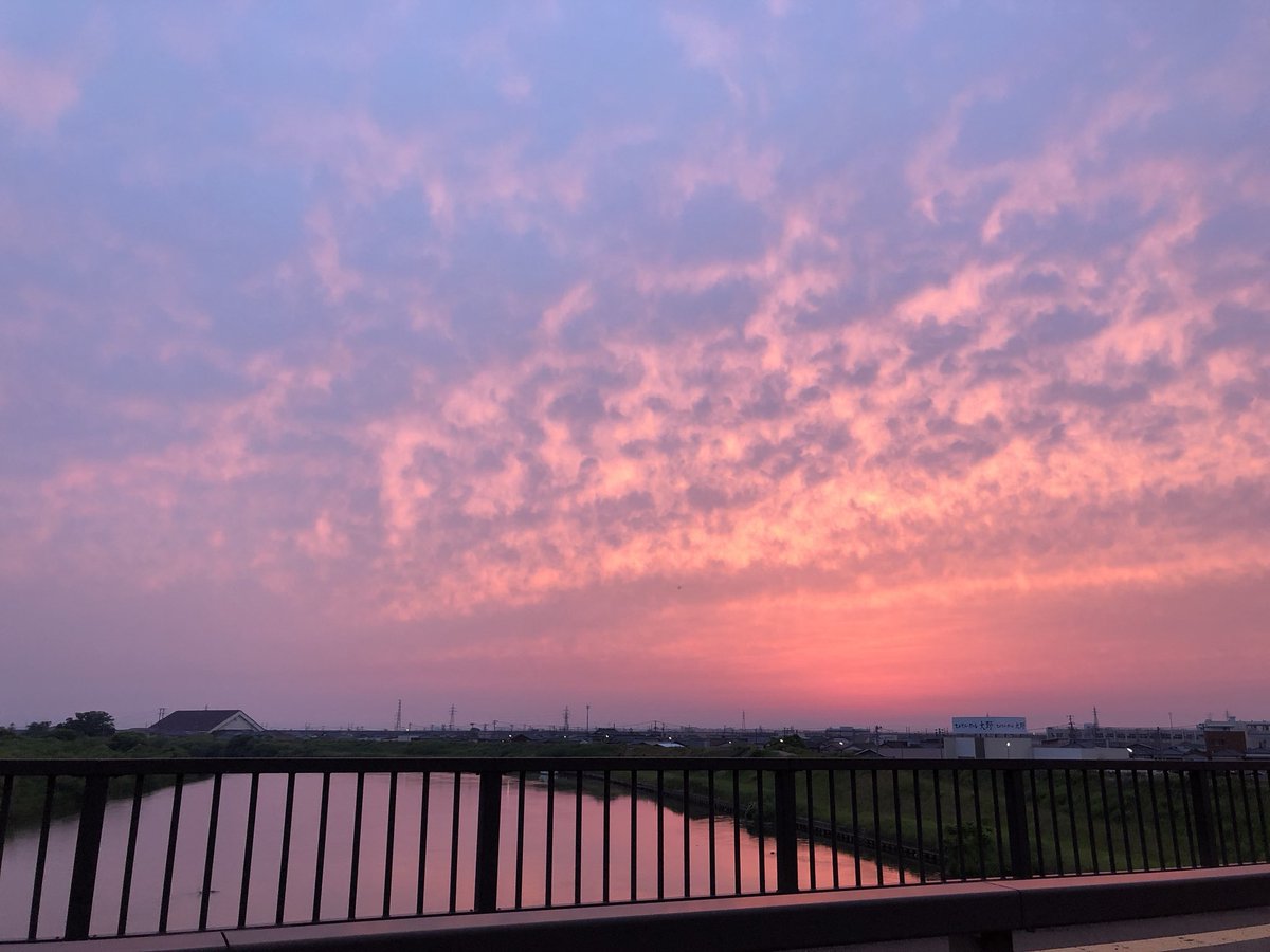 綺麗な夕日