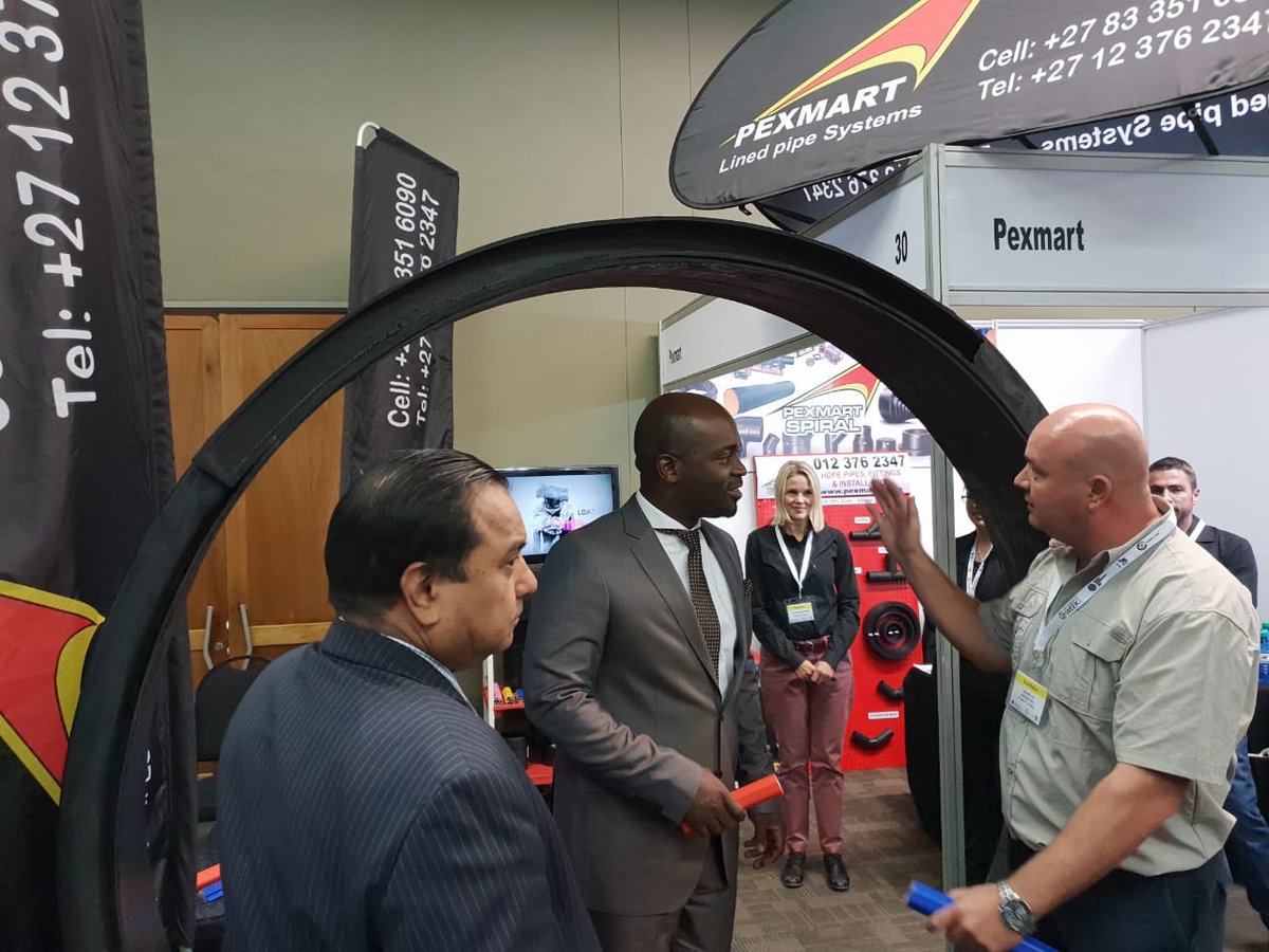 unimediapro's tweet photo. The mayor of tshwane @SollyMsimanga visiting @Pexmart, a company that offers solutions in water and sanitation @SustainWeekSA @CityofJoburgZA @GautengANC @CityofTshwane @City_Ekurhuleni #susweek2018 #ACCSF2018 https://t.co/RLnqjwwlC0