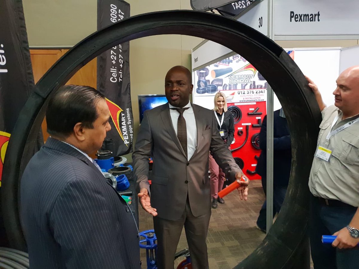 unimediapro's tweet photo. The mayor of tshwane @SollyMsimanga visiting @Pexmart, a company that offers solutions in water and sanitation @SustainWeekSA @CityofJoburgZA @GautengANC @CityofTshwane @City_Ekurhuleni #susweek2018 #ACCSF2018 https://t.co/RLnqjwwlC0