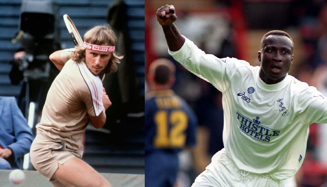 Happy today to Swedish tennis legend Bjorn Borg and Leeds football legend Tony Yeboah.  