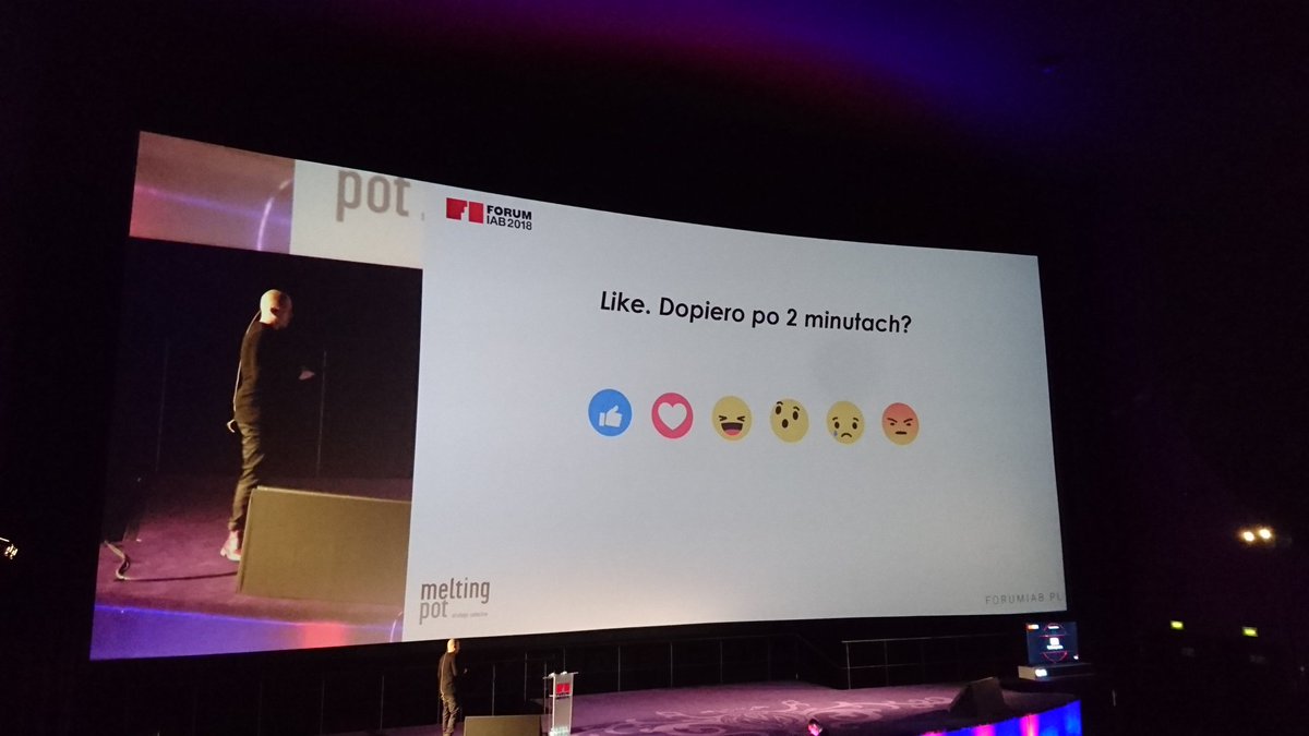 #ForumIAB2018 "dodałem posta, minęły 2 minuty i nie ma lajka. Co zrobiłem źle?" 🤔