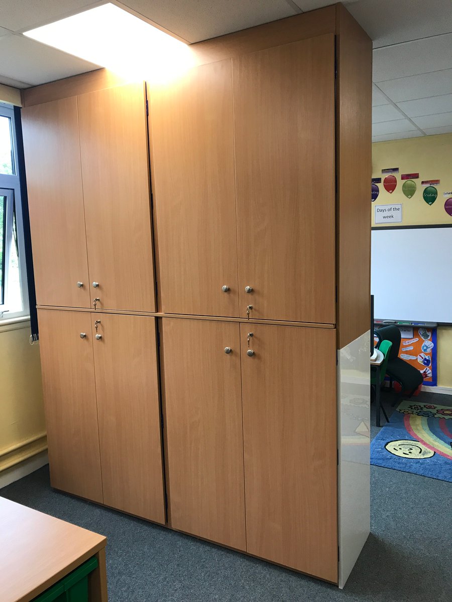 TopClassDesigns's tweet photo. Some tall storage cupboards fitted into @croylandprimary in wellingborough, with a bespoke whiteboard back for the children to draw on.#storage #schools #education #furniture #teachers #bespoke #cupboards https://t.co/o1qc0m56kq