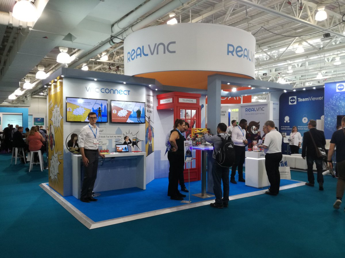 RealVNC's tweet photo. You may know us as the inventors of VNC remote access technology, but our software is always evolving. Let us show you some of VNC Connect's newest features, and find out more about our Service Desk initiative here at #SITS18 
#helpdesk #servicedesk https://t.co/rM16KZ98yo