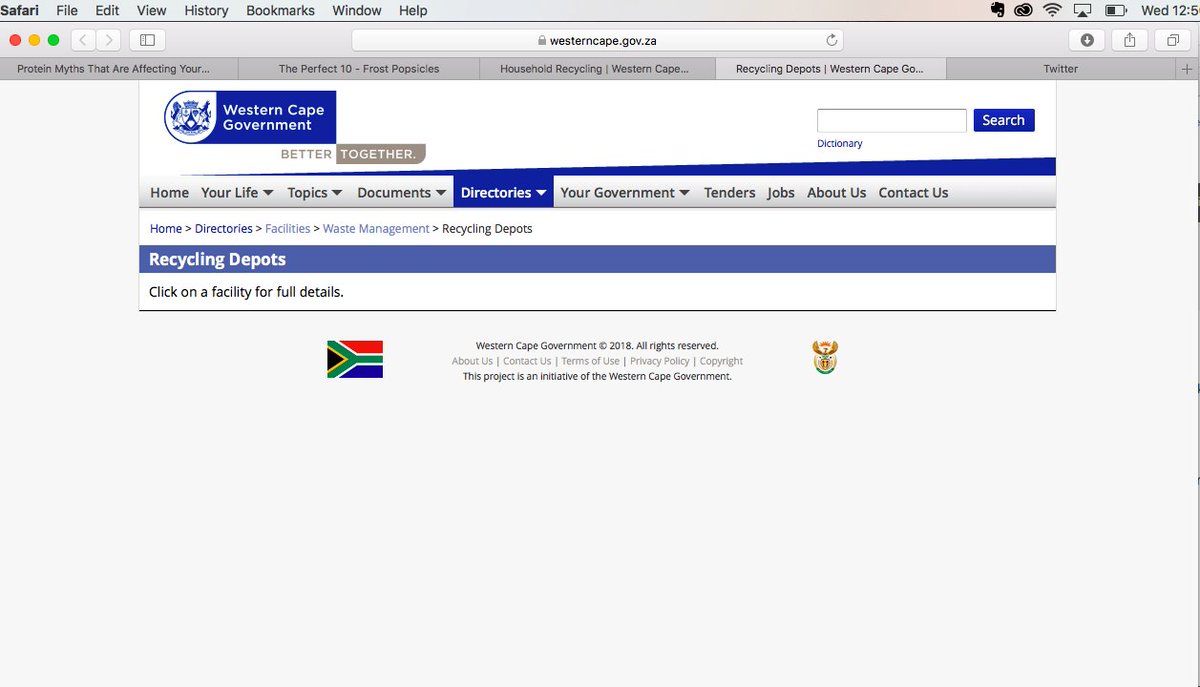 MacnabMacnab's tweet photo. hey there @WesternCapeGov - I am trying to good here - why are none of the depots appearing? #doinggood #help_a_sista_out https://t.co/icQrED4BV5