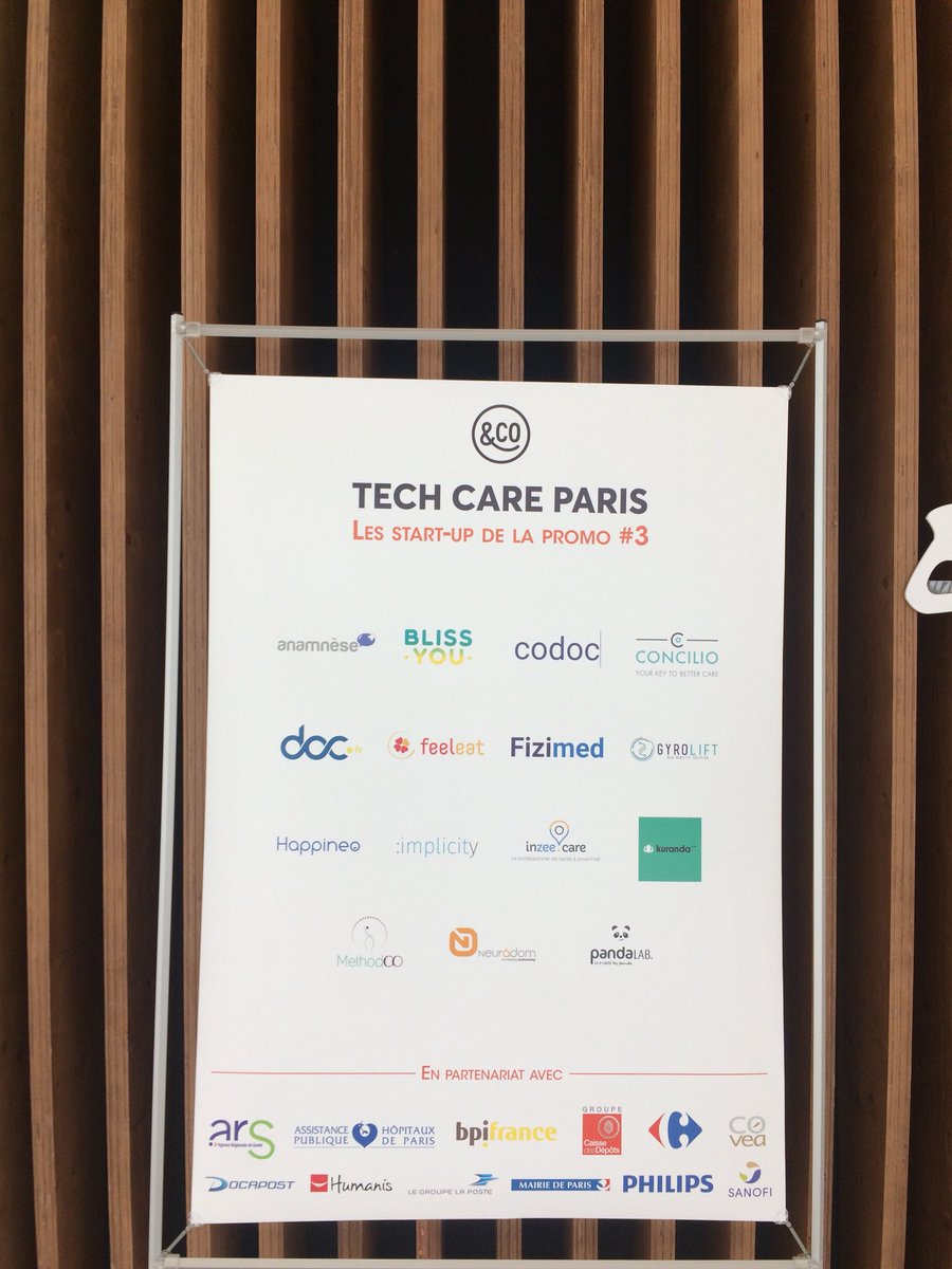 EPierga's tweet photo. @happineo_psy @pandalab_sas @NEURADOM @_CODOC défilent à #Techcare en partenariat avec @SanofiFR #39bis @ARS_IDF #innovation en #sante #startups @VitaliIsabelle https://t.co/7MDnDj5Pgu