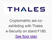 CRYPTOMAThIC's tweet photo. Thrilled to be attending @Infosec2018 LONDON in partnership with @Thalesesecurity.
We are at stand F180 
Learn about encryption strategies and multi-cloud Bring Your Own Key (#BYOK) and Manage Your Own Key (#MYOK) capabilities
https://t.co/4kc3TvXes5
#CyberSec #Infosec2018 https://t.co/XO2ETMtYh6