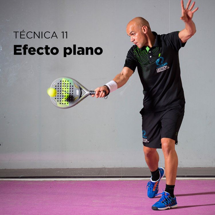 enebepadel's tweet photo. El #EfectoPlano no modifica la trayectoria, pero aumenta la aceleración y nos permite controlar el juego. @remohi_r en #GuiaPadel nos enseña que, acompañando con el cuerpo de atrás hacia delante, hay que golpear la bola por el centro para que vaya recta y rápida.

#SabiosDelPadel https://t.co/OiVaVt95Qz