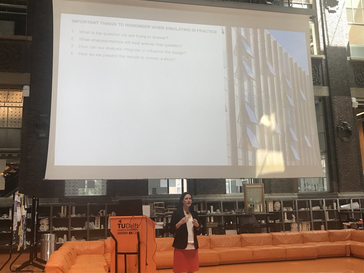 SimAUDConf's tweet photo. #SimAUD2018 Keynote Andrea Love, asking the right questions before using simulation in practice! https://t.co/xXDexX0DAZ