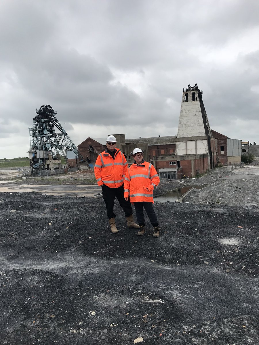 LisaPinney's tweet photo. Visited #HatfieldColliery today to inspect shafts filled when the site shut, see the wider site and hear the history of the mine. @CoalAuthority work with @MyDoncaster and other partners to manage the legacy of the site https://t.co/0lsKPlFHfg