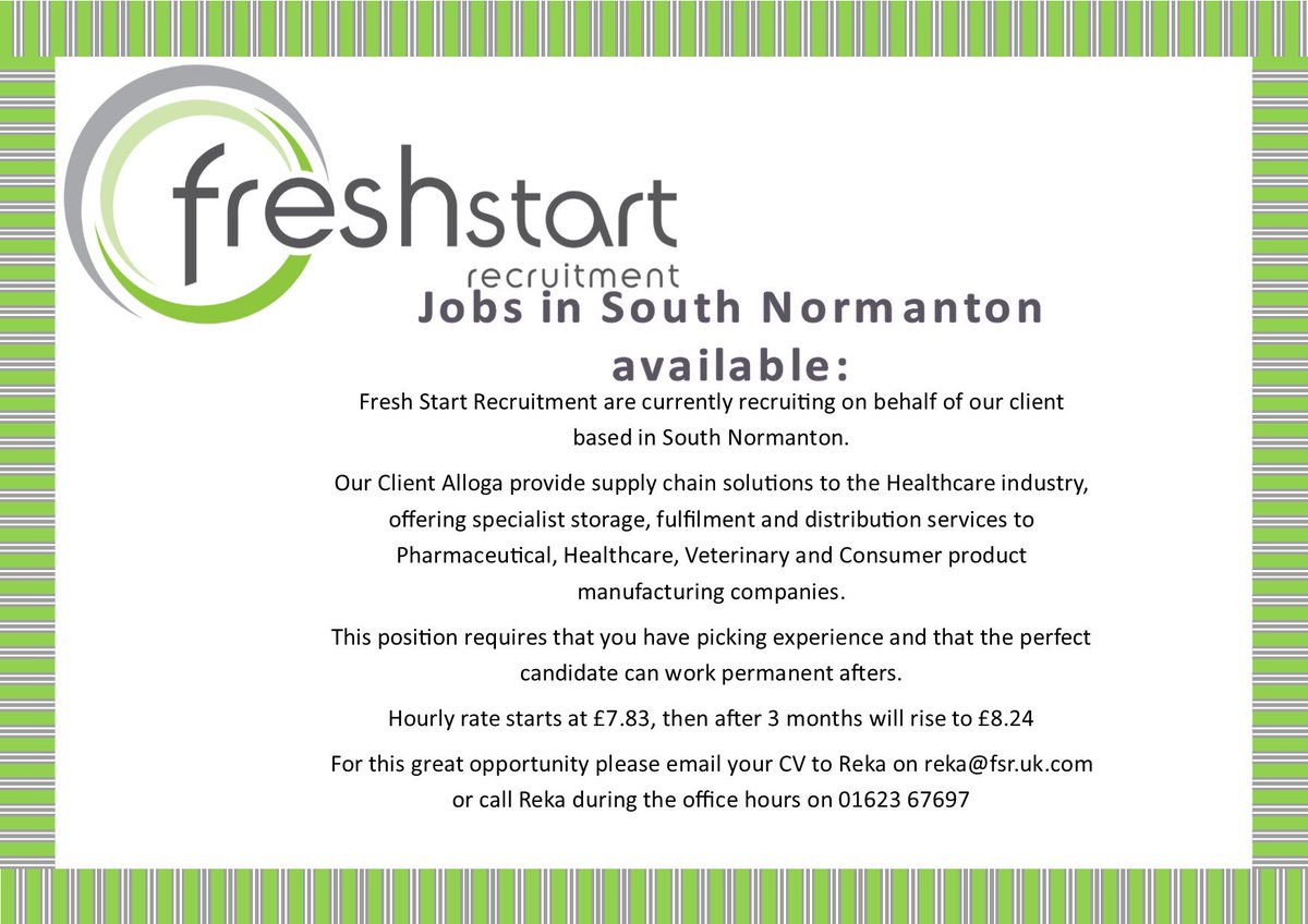 Fresh Start Recruitment tweet media