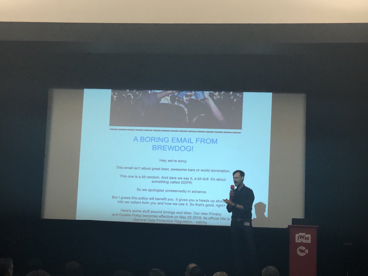OnTheEdgeLive's tweet photo. Discussing #GDPR emails done right vs. GDPR emails that were a bit hit and miss... (e.g. forgetting the opt-in!) 

@KentValentine of @DrawGroup ✉️ #ImperialTech https://t.co/axOov7b3rJ