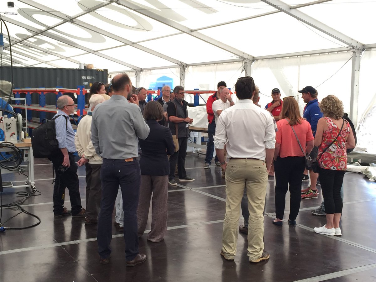 Delighted to welcome our <a href="/britishmarine/">British Marine</a> VIP guests to the Boatyard today here at the <a href="/volvooceanrace/">Volvo Ocean Race</a> in Cardiff. <a href="/HarkenMark/">Mark Gardner</a> <a href="/CallumCPCecil/">Callum Cecil</a> <a href="/HCMedia1/">Greenstone Creative</a> #harkenvor #followthestory