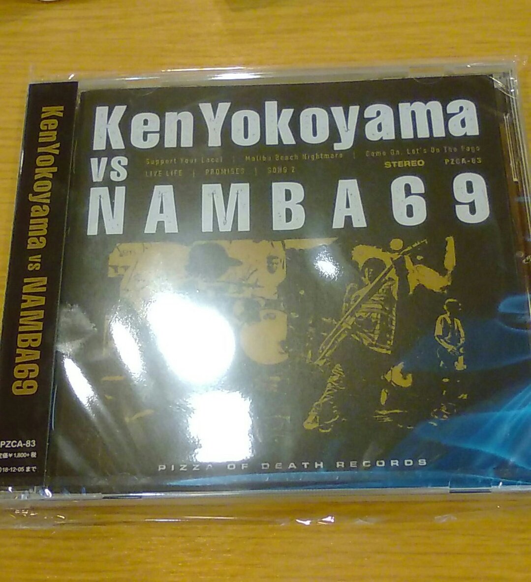 surgicalmania's tweet photo. Ken Yokoyama vs NAMBA69 スプリットCDアルバム購入！！
特典付いてくるらしいので住所とか書いて送ってもらいます！明後日にはくるべが😼ﾆﾔﾘ https://t.co/aWReCxfXKn