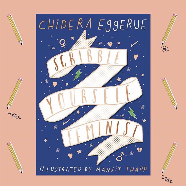 theslumflower's tweet image. I’m so thrilled to reveal the official cover of SCRIBBLE YOURSELF FEMINIST - a Wreck-This-Journal meets Rebel Girls for radical young readers everywhere!
Illustrated by @manjitthapp! 
SCRIBBLE YOURSELF FEMINIST will be published by @penguinukbooks on 06/09/18 – pre-order now!