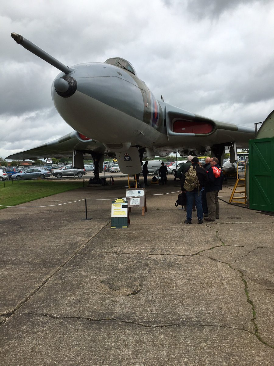 Lins_Rumbold's tweet photo. Today needs some gratuitous Vulcan imagery. Here’s XM594 @NewarkAirMus at #NAMTributetoVForce 2016 #twitterVforce https://t.co/l69TGVt7l1
