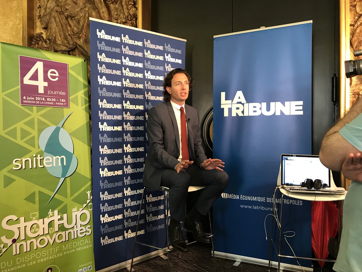AudreyDokier's tweet photo. Interview d’@AlexandreTepas pendant la 4ème journée Start-up innovantes organisée par le @snitem #startupDM #esante #MedTech #UrgoMedical #UrgoGroup https://t.co/KYNCfU588B