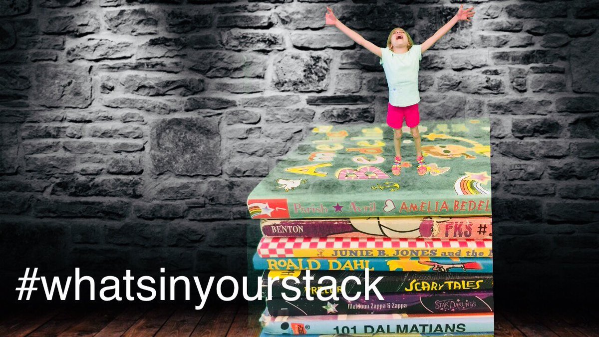 themcauliffe570's tweet photo. @JMarkeyMark and her kids are putting their green screen skills to the test as they ask #whatsinyourstack for the @Scholastic Summer Reading Challenge! Thanks @thelivbits for the inspiration! @kwilkinstchr #mcaulifferocks #tweetforthesummer https://t.co/yVEwl1OAd8