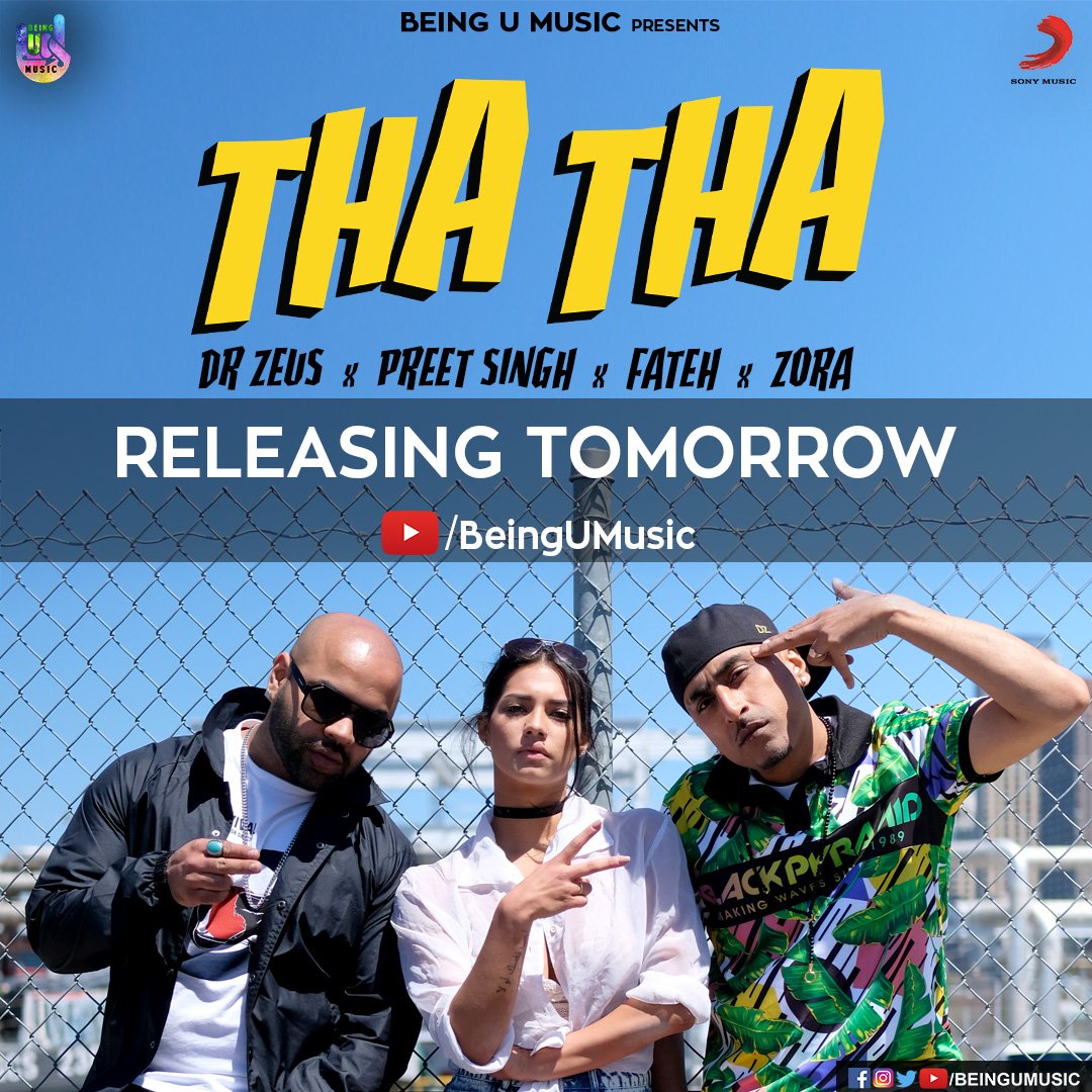 Simply_Bhangra's tweet photo. THA THA RELEASING TOMORROW π
Stay Tuned.
@FatehDOE @ZoraWorldwide @montyislive @beingumusic @sonymusicindia @drzeusworld
#ThaTha #ThaThaSong #RapSong #PunjabiRapSong #BeingUMusic #GlobalInjectionAlbum https://t.co/VuJeYmXv4z