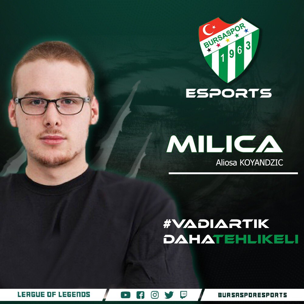 Bursaspor Esports, Barış “TOLERANT” Çepnioğlu’nu destek kadrosuna kattığını duyurmasından 1 gün geçmeden Orta Koridor Oyuncusu Aliosa “MILICA” Koyandzic transferini de duyurdu.

➤ e-geveze.com/2018/bursaspor…