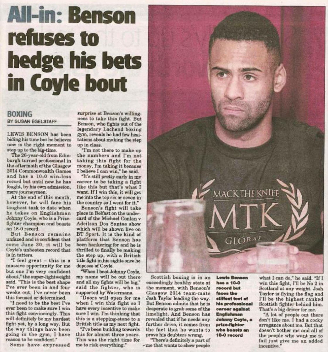 watermans__'s tweet photo. Great interview of @Lewisb64 in the @heraldscotland looking back on his #amateur #boxing career and talking facing the toughest #challenge of his professional career to date. #teamwatermans https://t.co/LDkAVsSKkw https://t.co/e8ghSR0JRS