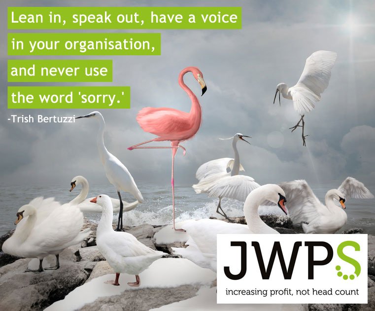 Lean in, Speak out, Have a voice within your organisation.
#WednesdayWisdom