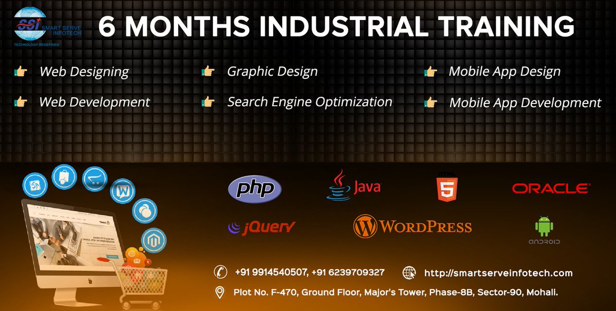 smartserveinfo's tweet photo. Industrial Training is a way to enhance your knowledge and skills. Smart serve Infotech provides #6monthsindustrialtraininginmohali #industrialtraininginchandigarh #industrialtraining #6weekstraining in Mohali/Chandigarh.
call us +916239709327, +919914540507 https://t.co/YwjKdUaTOV