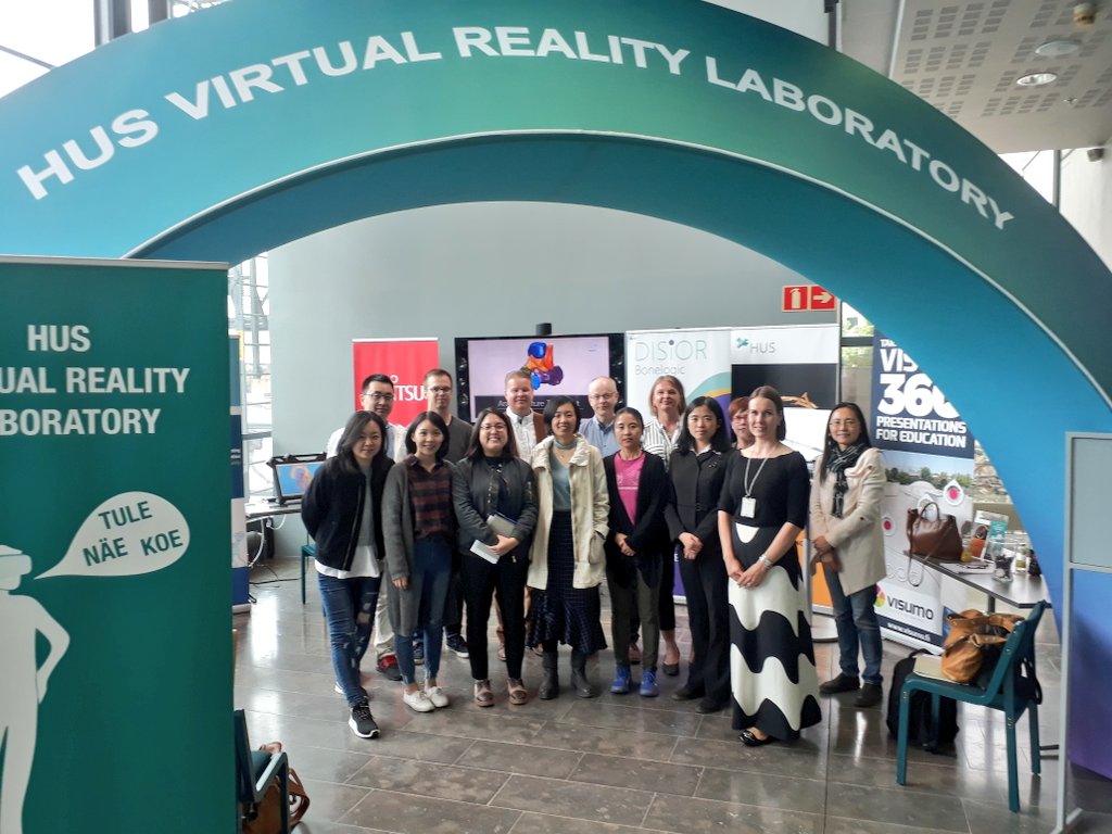 We were delighted to have a group of Chinese healthcare journalists visiting HUS VRLab to learn about HUS, Finnish healthcare and healthcare technology. #HUS, #healthcaretechnology, #HUSVRLab, #Visumo <a href="/DisiorBonelogic/">Disior</a> <a href="/PeiliVision/">Peili Vision</a> <a href="/Fujitsu_FI/">Fujitsu Finland</a>, <a href="/BusinessFinland/">Business Finland</a>